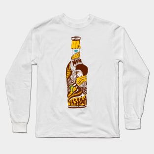 Mustard Brown Fashion In A Bottle Long Sleeve T-Shirt